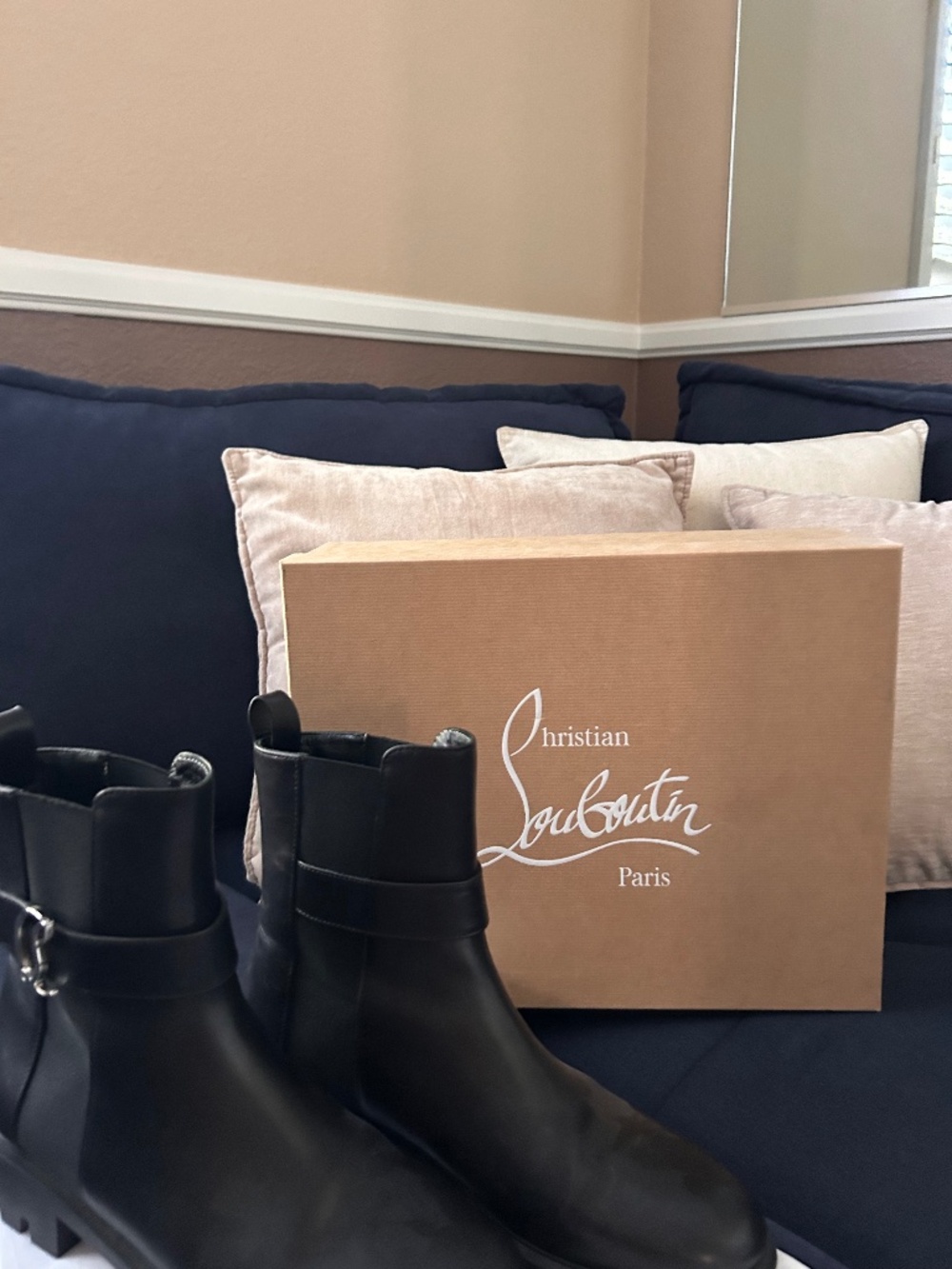 Louboutin Black Booties